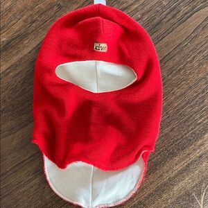 Red and White Kid's Balaclava